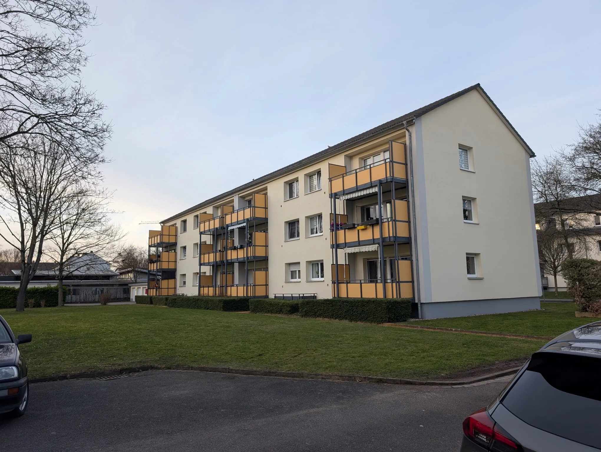 Rückansicht von der Fossastr. 42-44