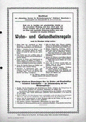 Wohn- und Gesundheitsregeln 1939